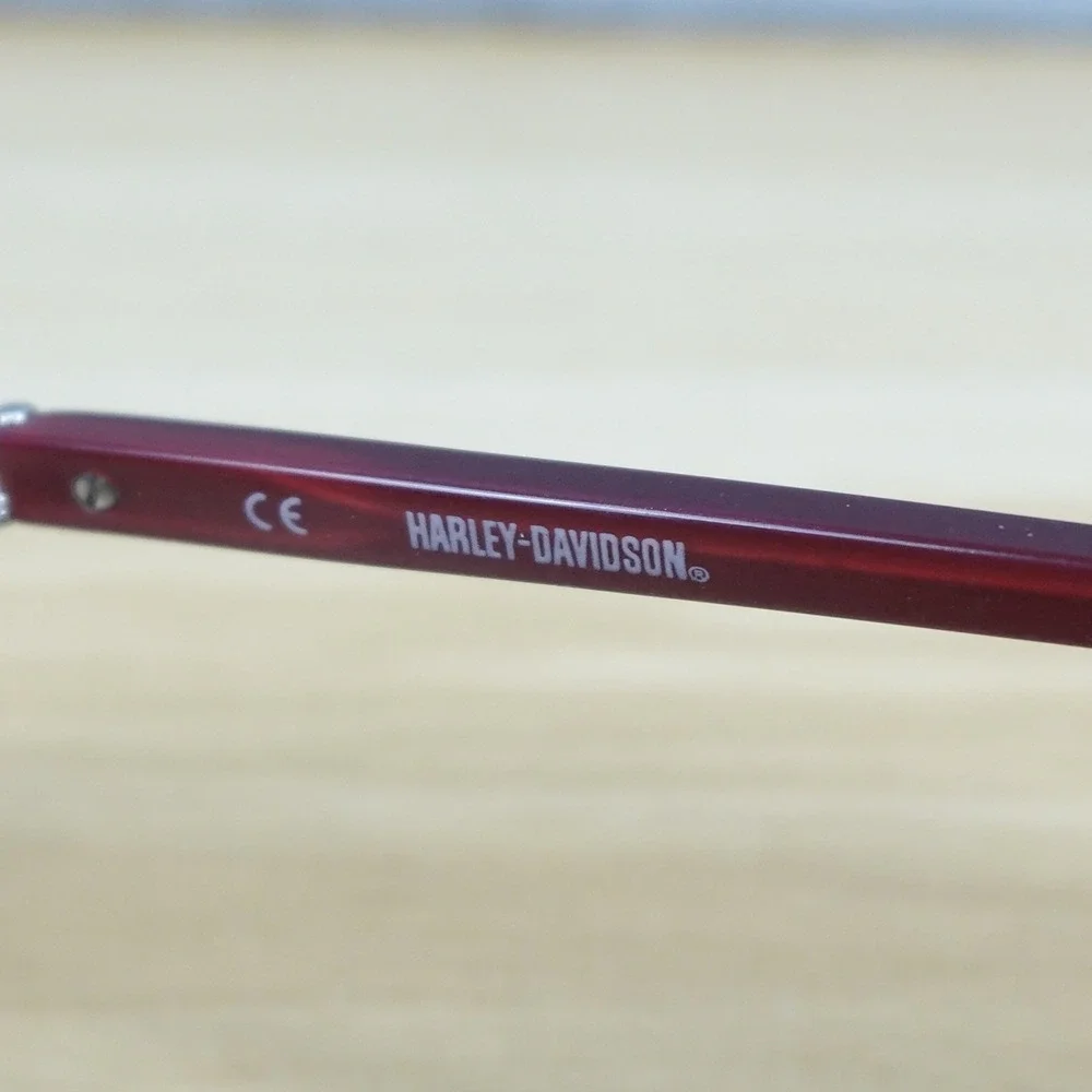 Harley Davidson Eyeglass Frames Womens Burgundy HD 520 RD 54-16-140 Embellished